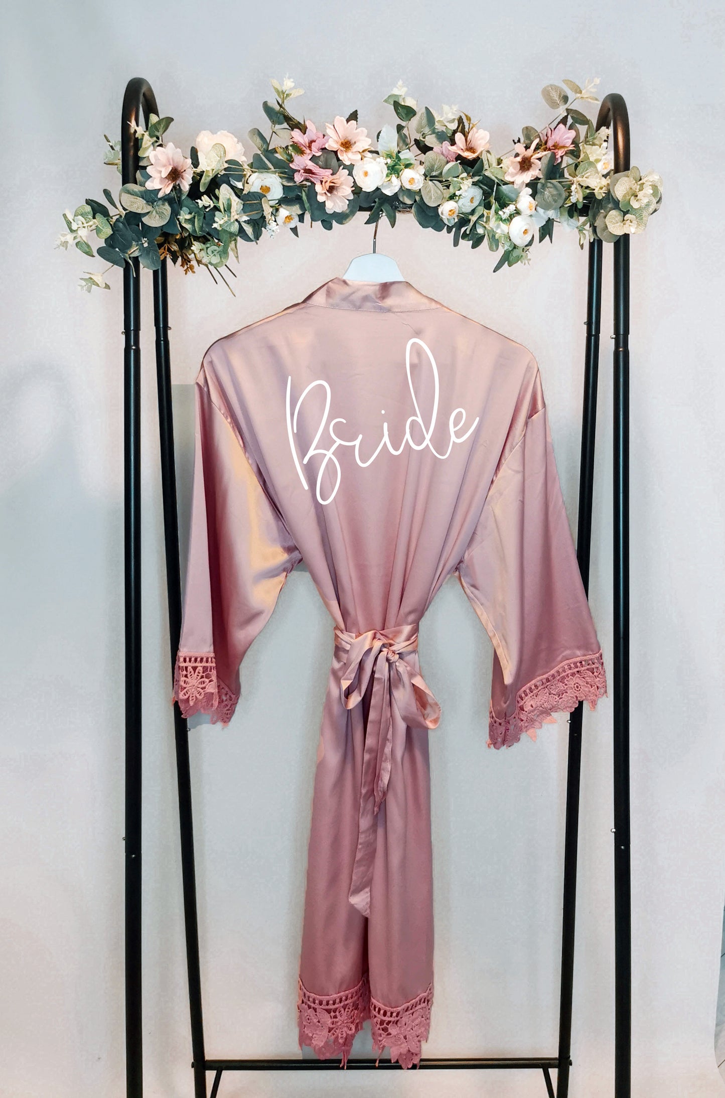 Personalised Rose Gold Mother of the Bride Robes, Custom Bridal Party Gift, Bridesmaid Robes