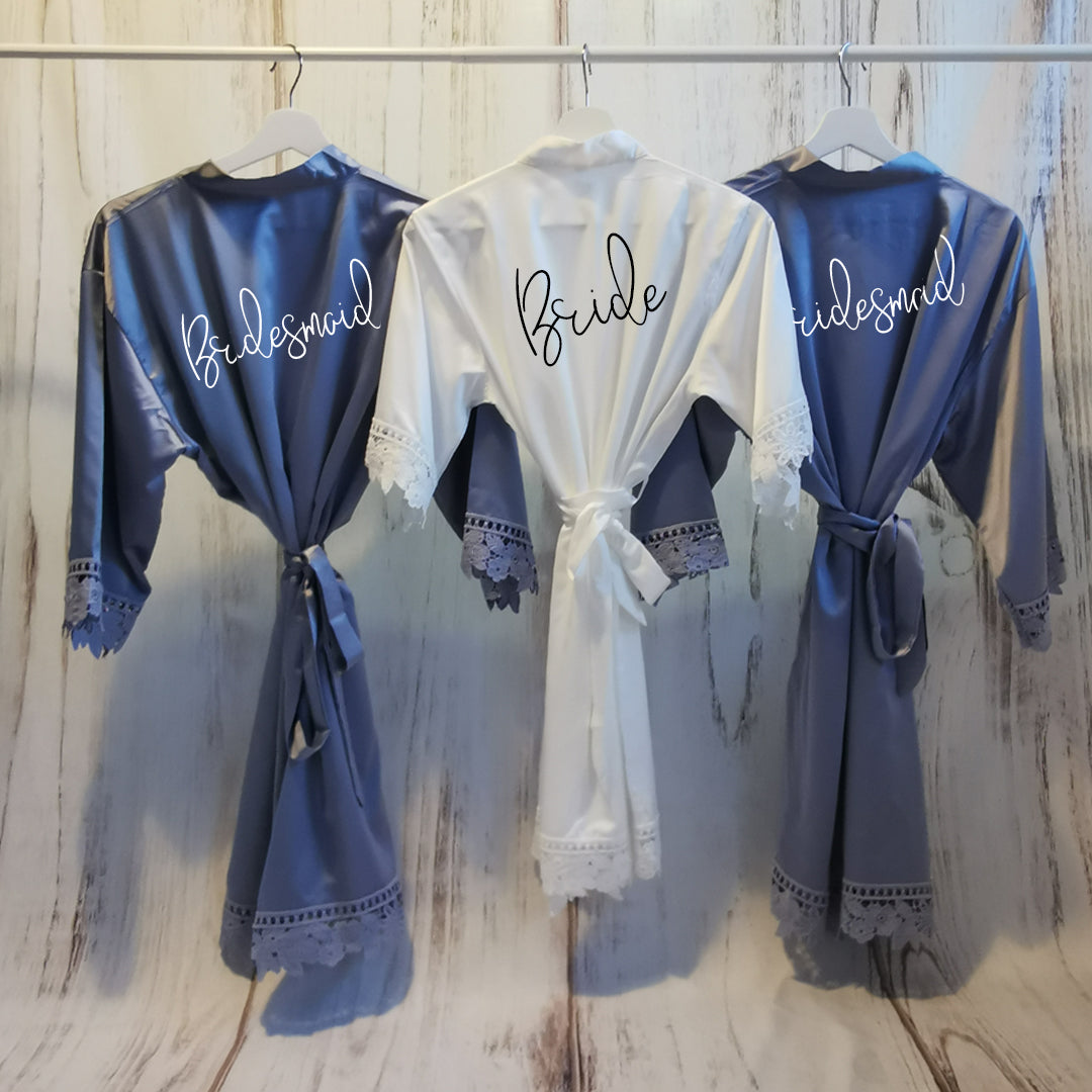 Personalised Mother of the Bride Robe, Custom Bridal Party Gift, Mother of the Groom and Bridesmaid Robes, Hen Party Sleepover