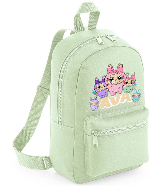 Mini Personalised Little Monster School Bag, Cute Monster Backpack