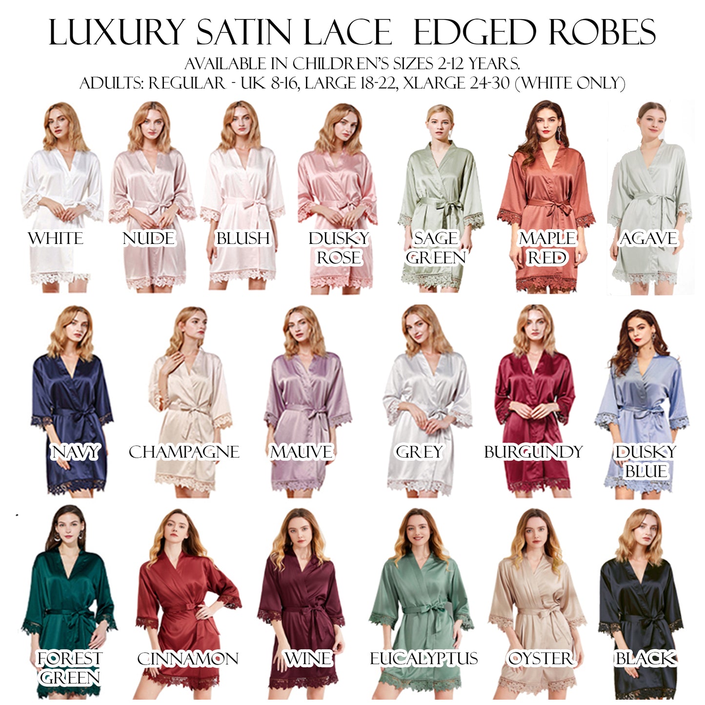 Custom Made Holy Communion Robe - Personalised First Communion Dressing Gown for Girls