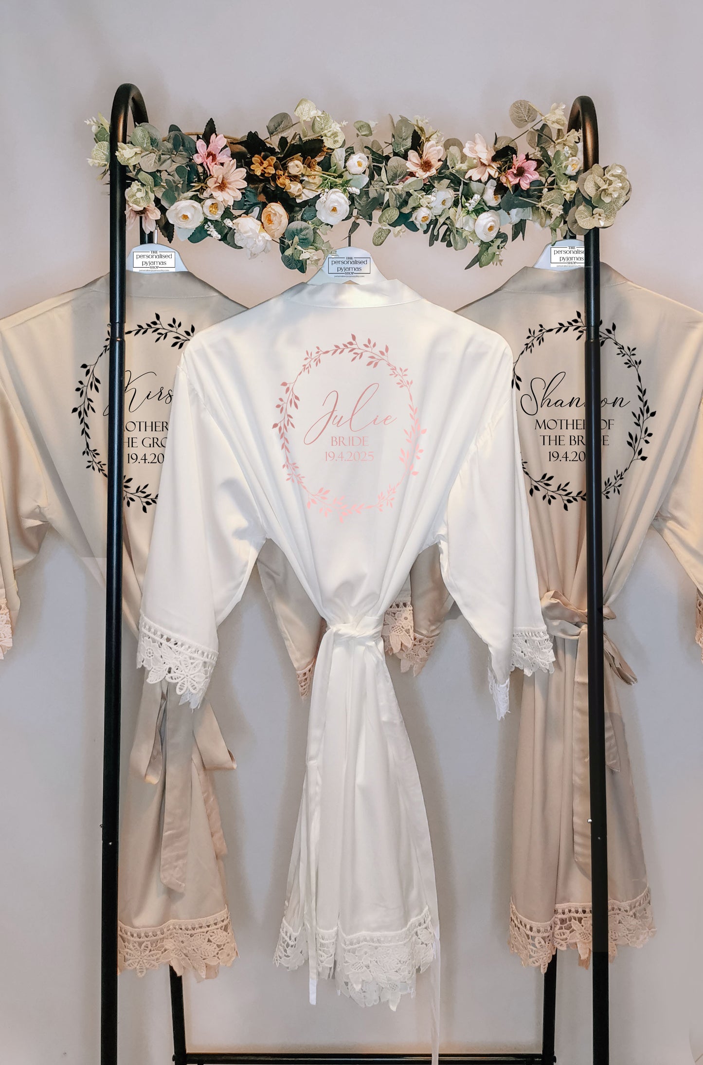 Personalised Flower Girl Robe, Matching Bridesmaid and Mother of the Bride/Groom