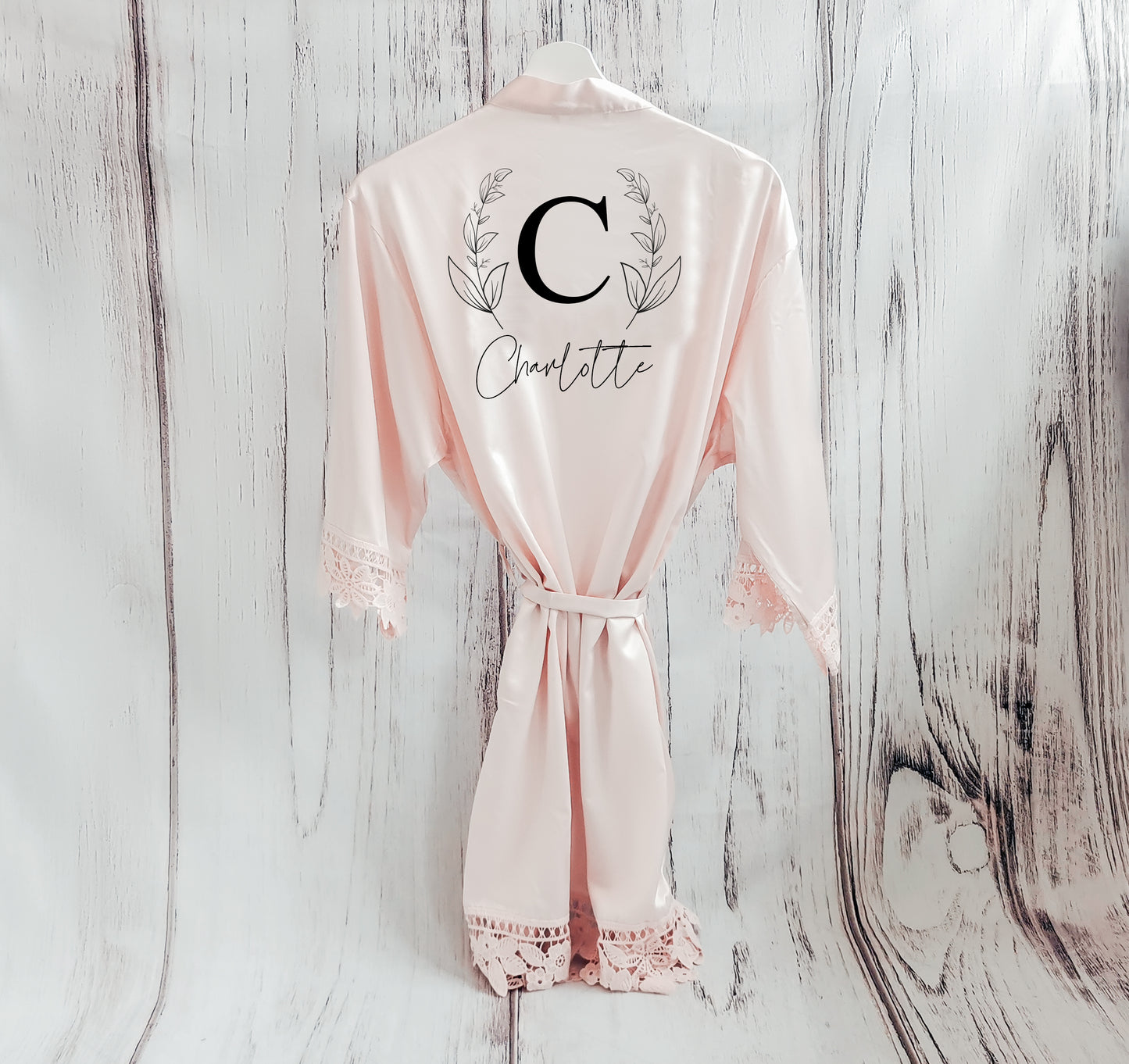 Classic Monogram Satin Pyjamas, Luxury Bridesmaid Robes (Adults)