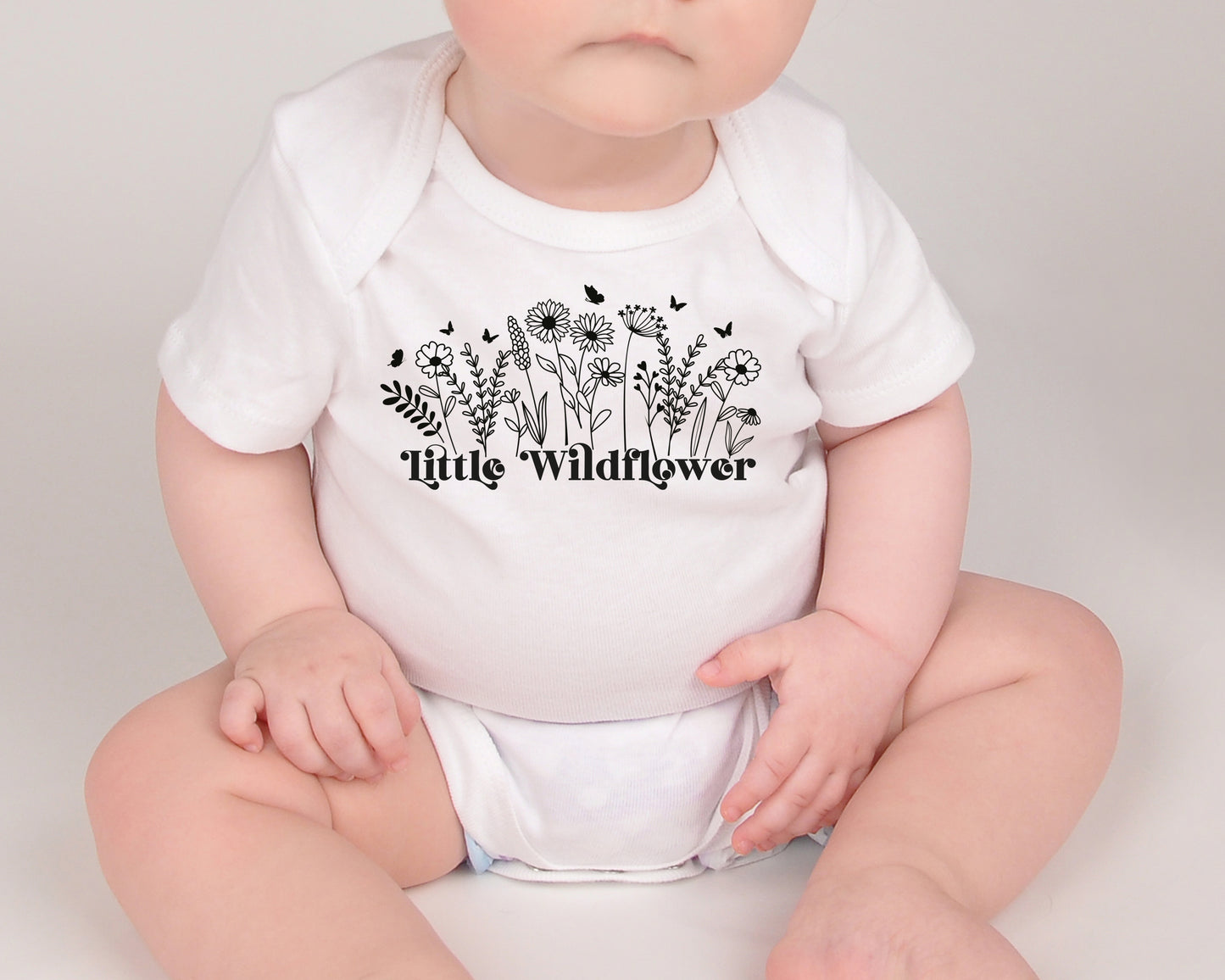 Cute Little Wildflower Babygrow