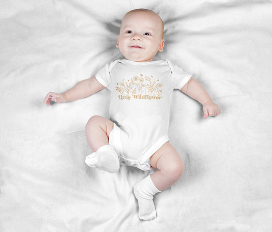 Cute Little Wildflower Babygrow