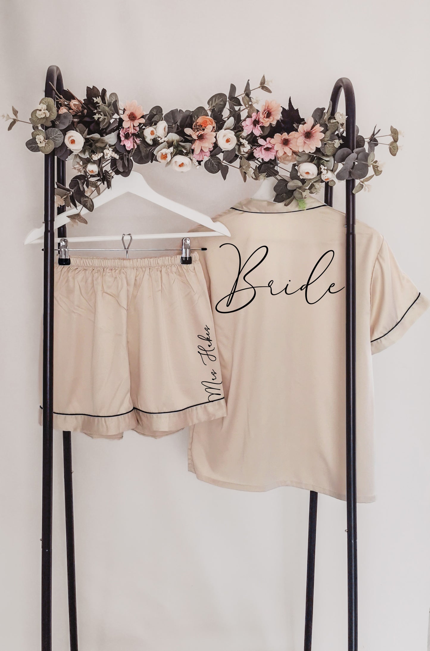 Luxury Bridesmaid Pyjamas and Robes, Rose Gold and Silver Options