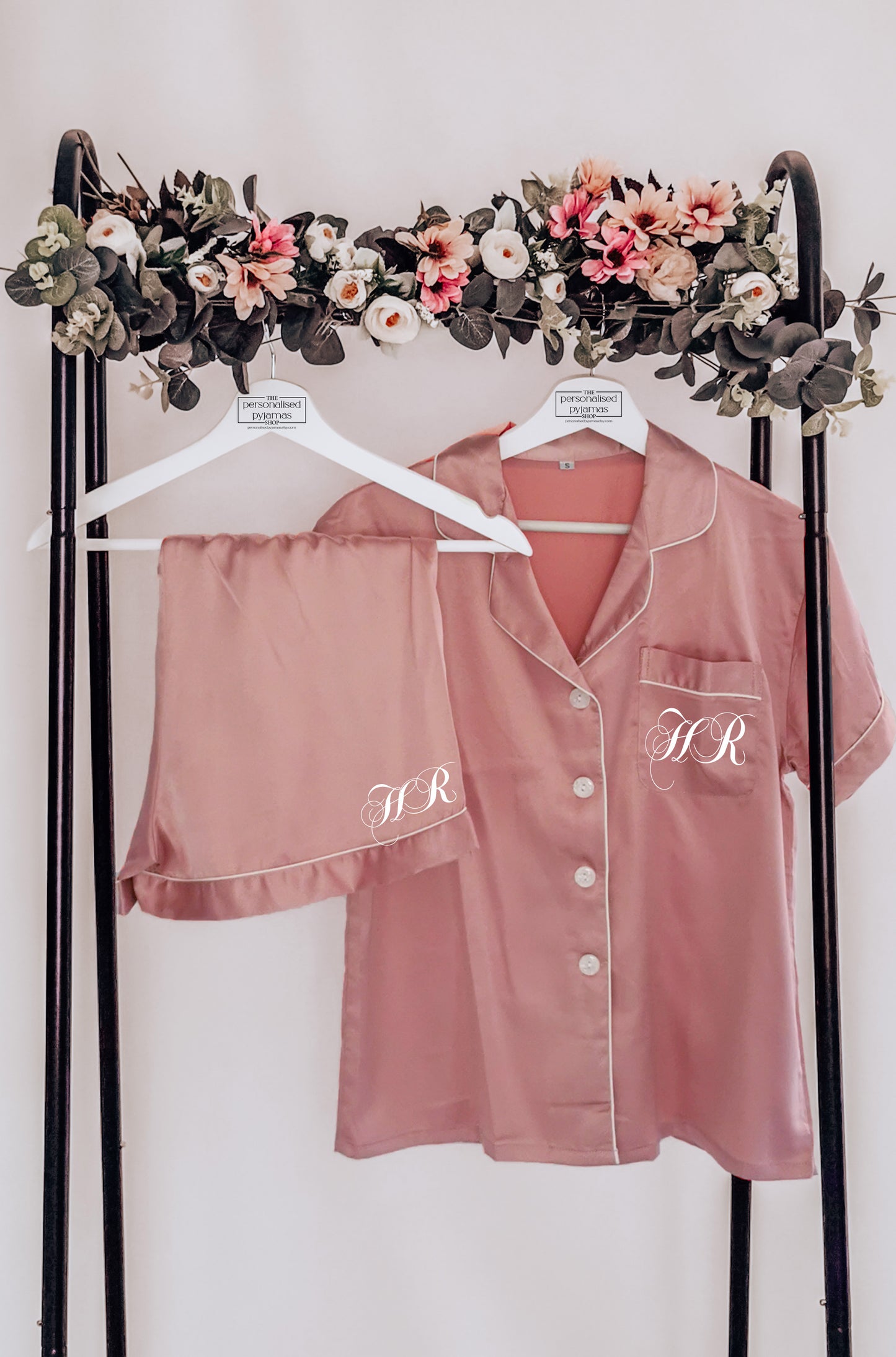 Luxe Monogram Silky Pyjamas (Adults)