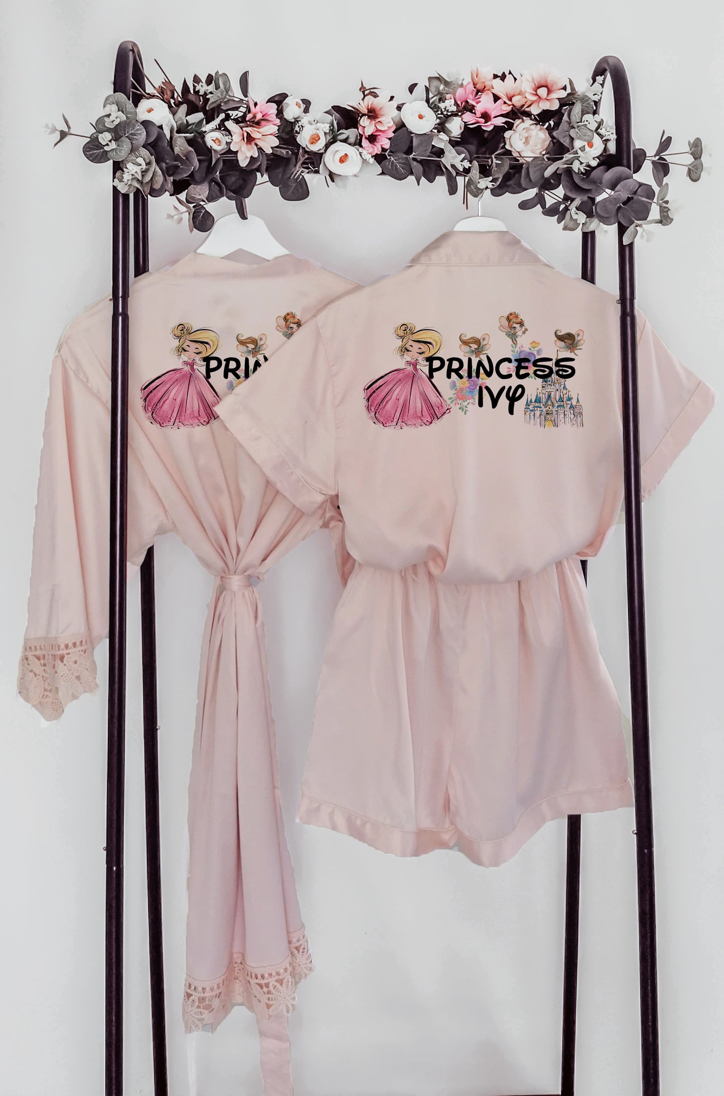 Luxury Personalised Princess Birthday Sleepover Pyjamas (Kids)