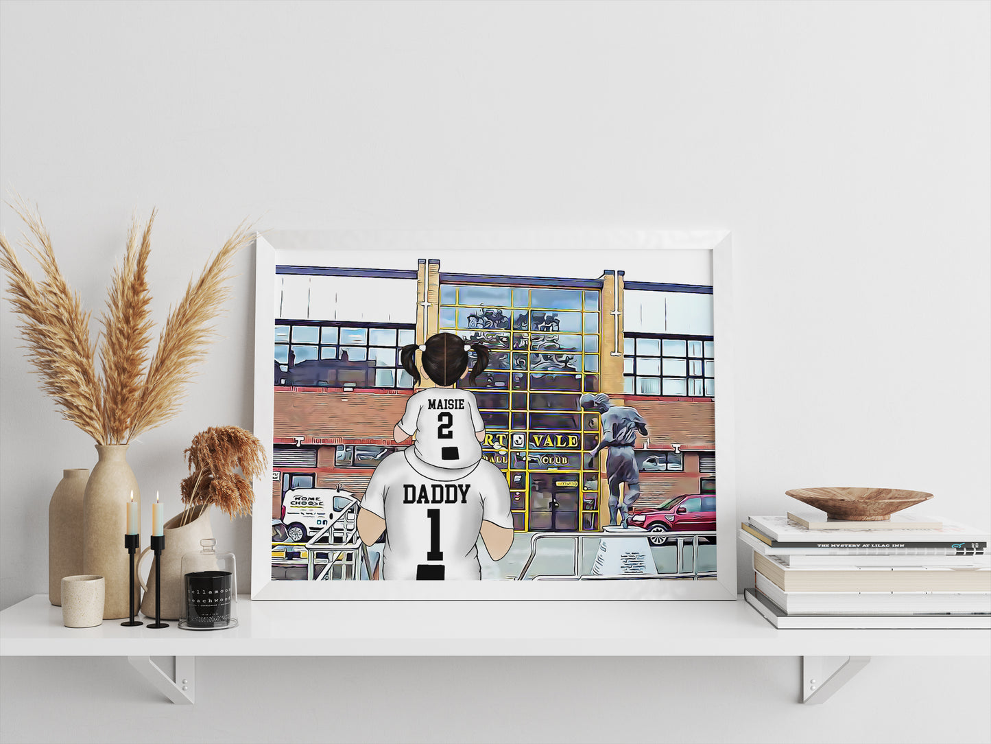 Port Vale Football Stadium Print – Personalised Gift for Dad’s Birthday or Father’s Day