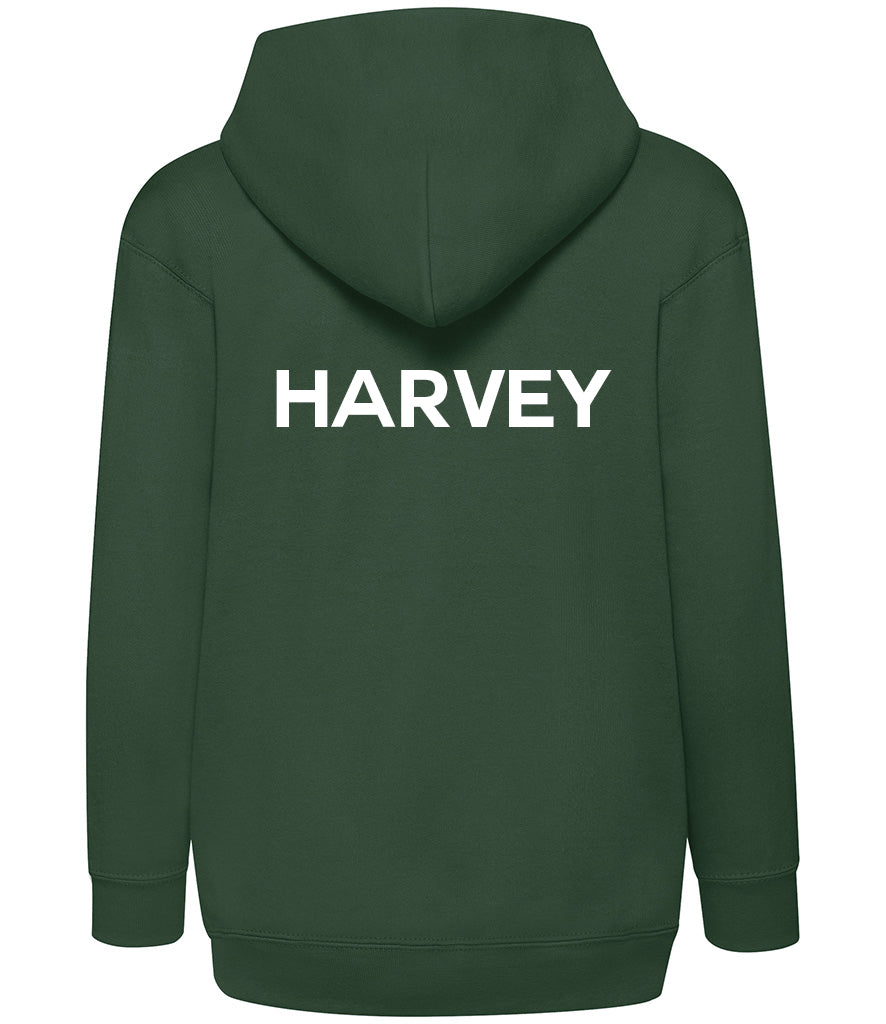 Personalised School Zip-Up Hoodie