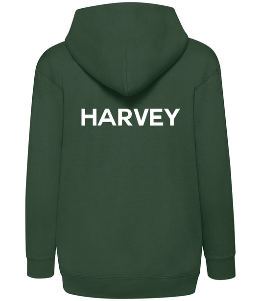Personalised School Zip-Up Hoodie