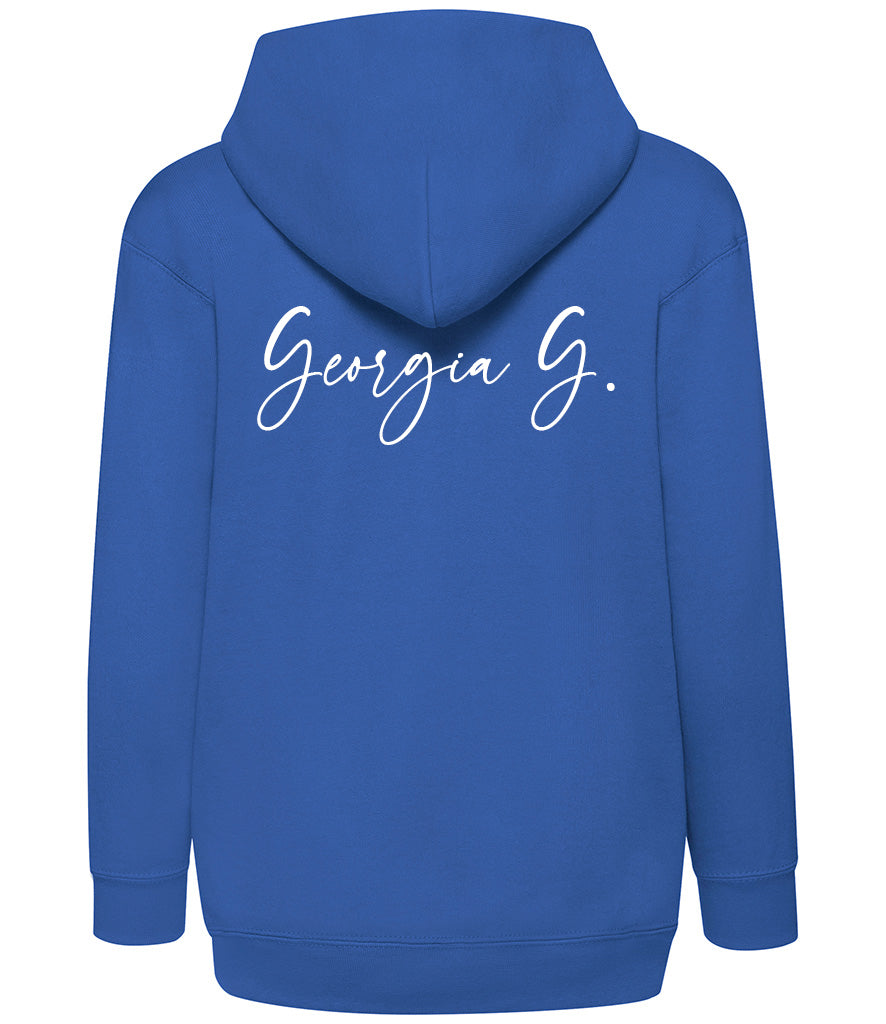 Personalised School Zip-Up Hoodie