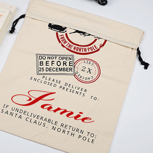 Personalised Santa's Special Delivery Sack – Straight from the North Pole! | 50x70cm Heavy Duty Christmas Bag