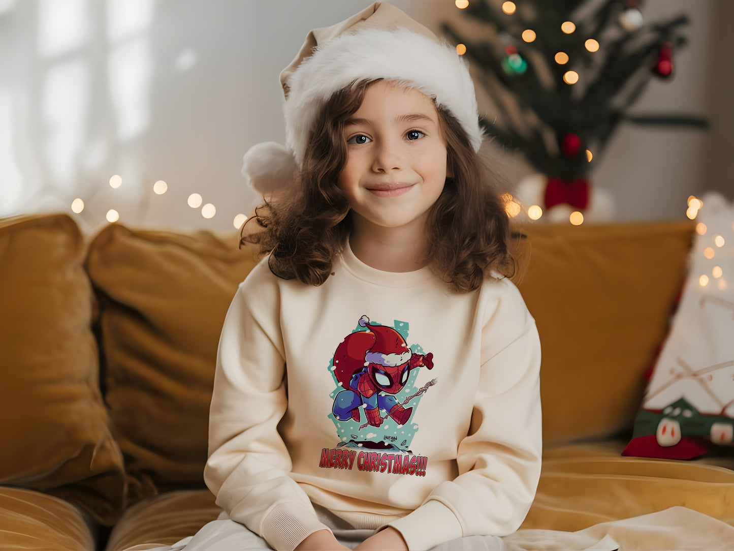 Personalised Spidey Christmas Jumper