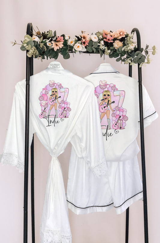 Personalised Popstar Birthday Robe – Custom Dollie