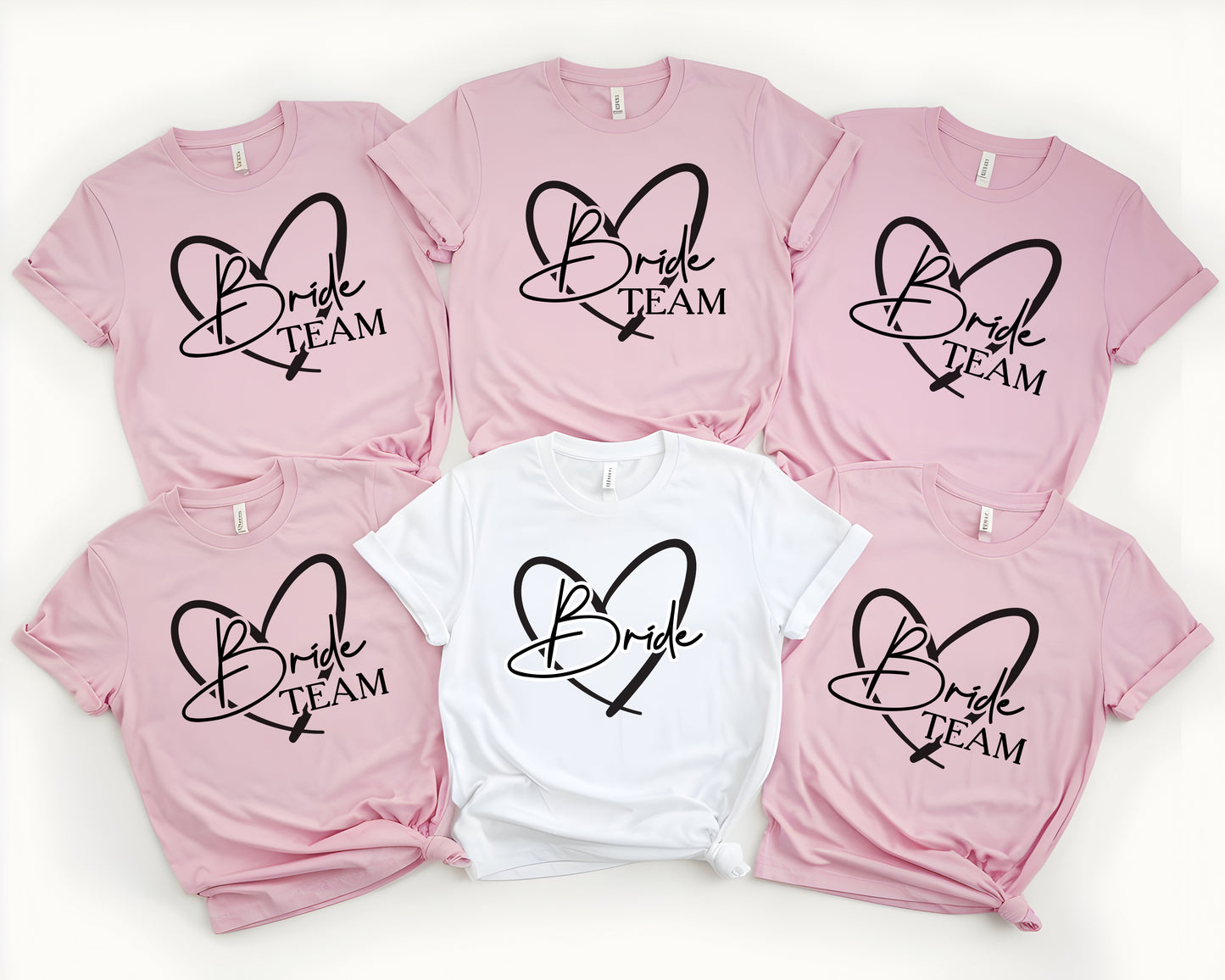 Rose Gold Team Bride T Shirts