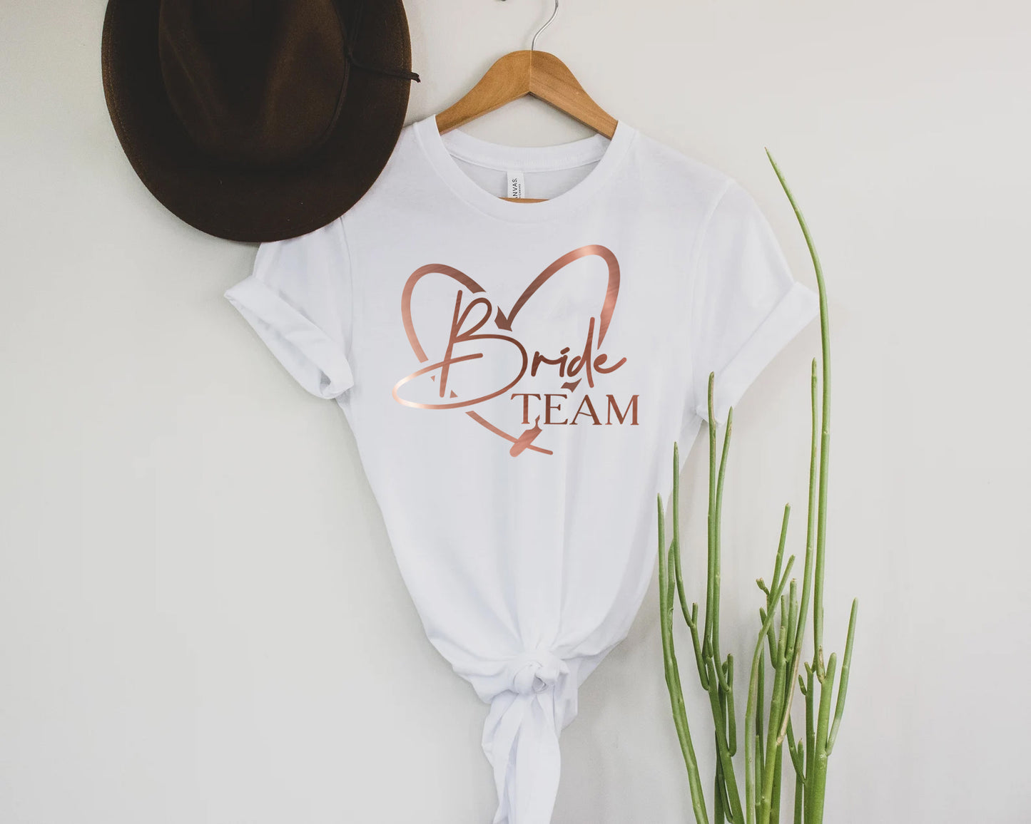 Rose Gold Team Bride T Shirts