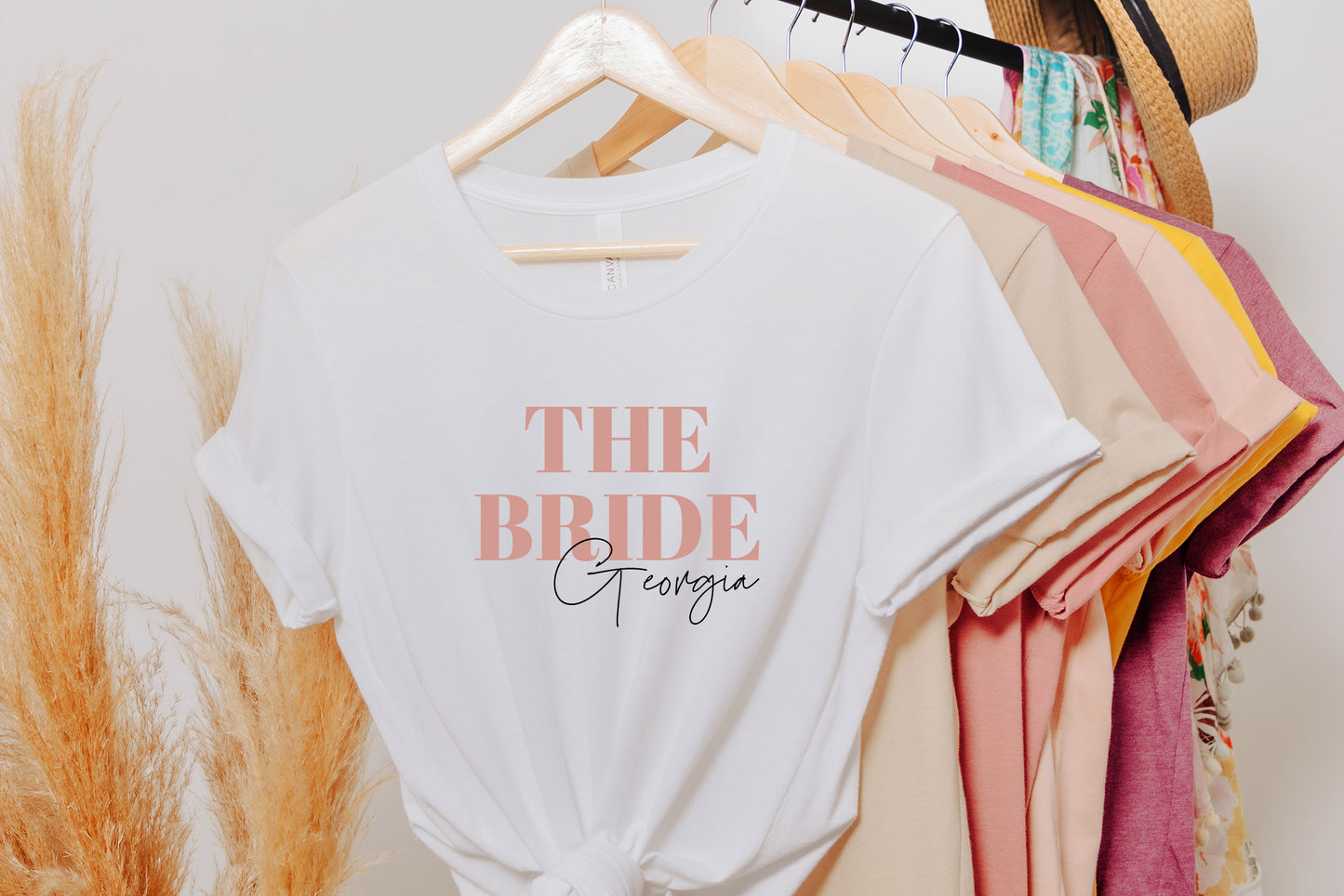 Custom Bride Squad Hen Party T-Shirts | Personalized Bachelorette Tops for Bride and Bridesmaids