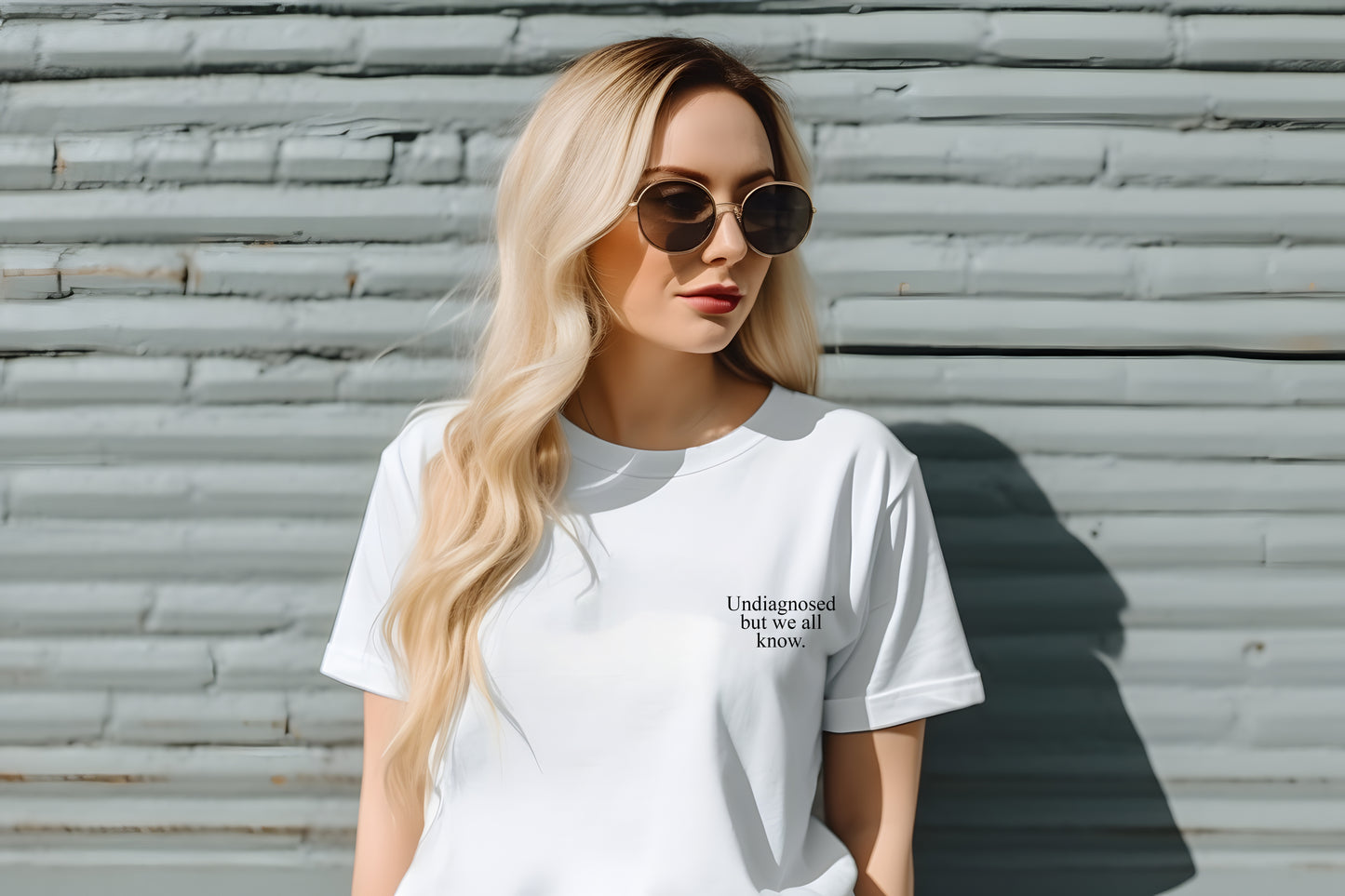 Undiagnosed But We All Know Embroidered TShirt