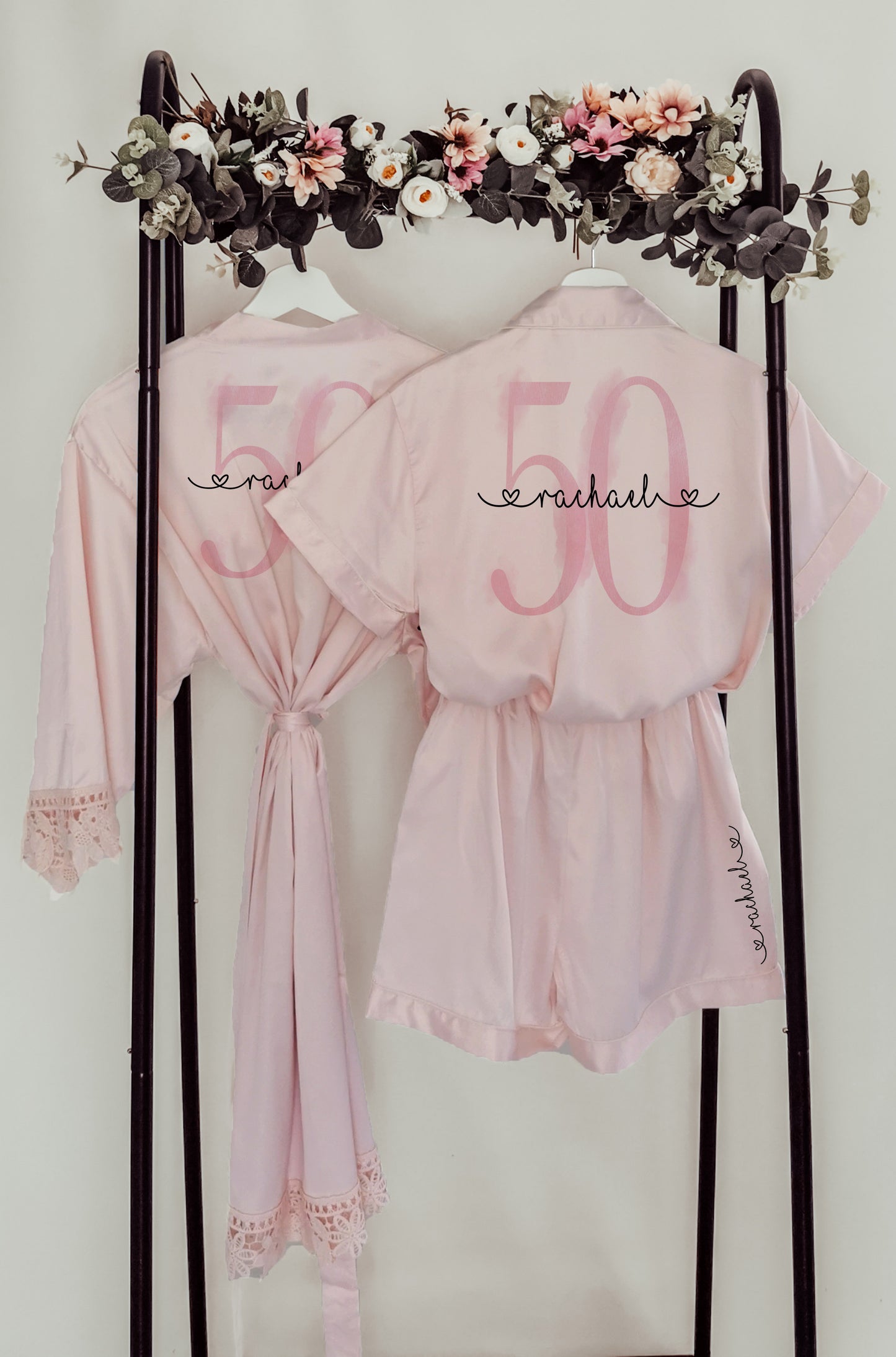 Personalised Birthday Pyjamas – Any Age & Name 🎀 (Adult Sizes)