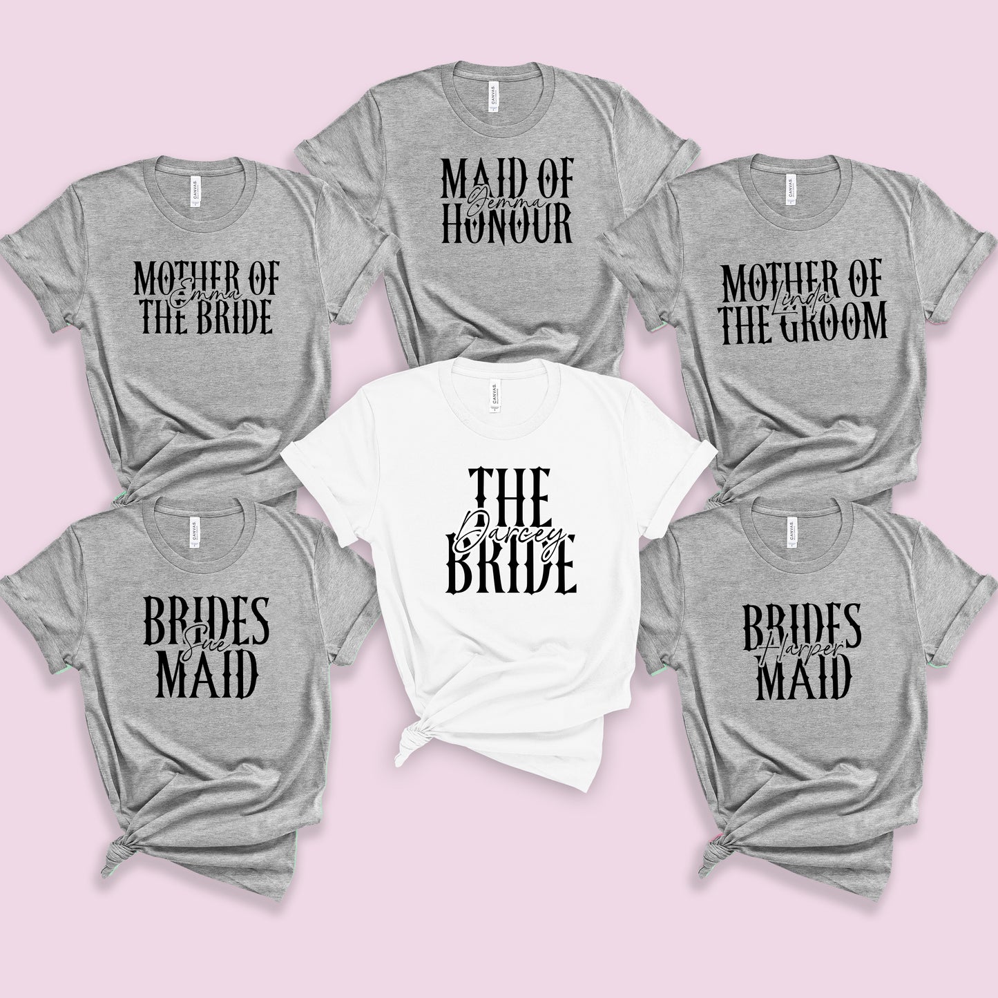 Personalized Western Bachelorette Party Shirts, Custom Hens Party Group T-Shirts