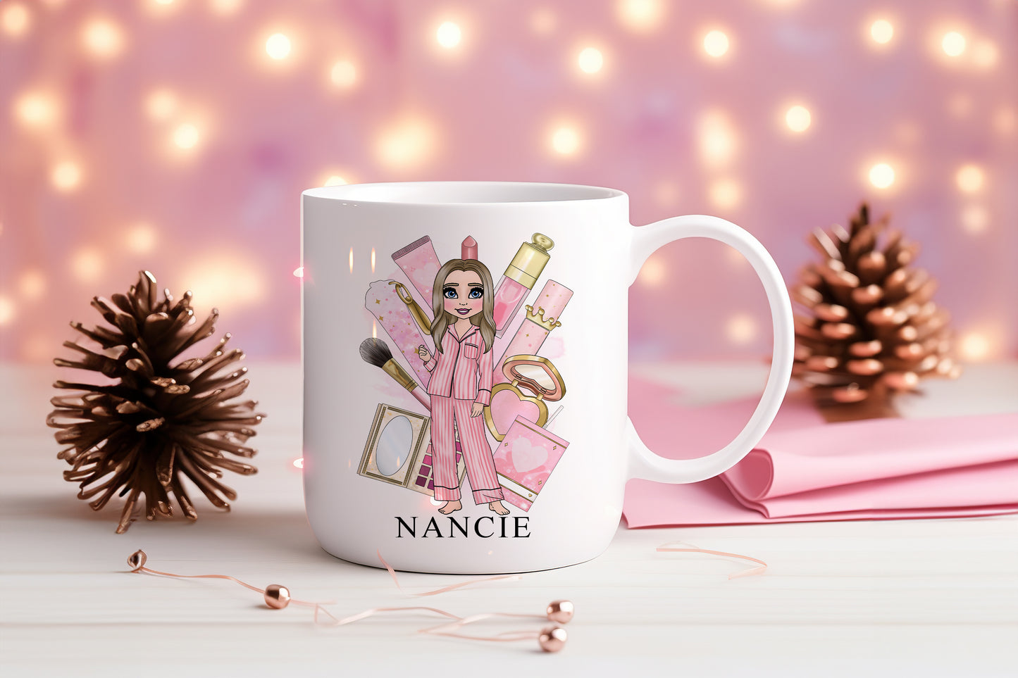 Personalised Make Up Mug