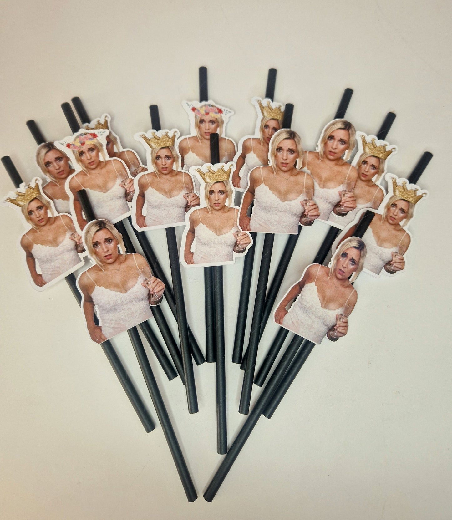 Personalised Birthday Straws - Photo Party Straws