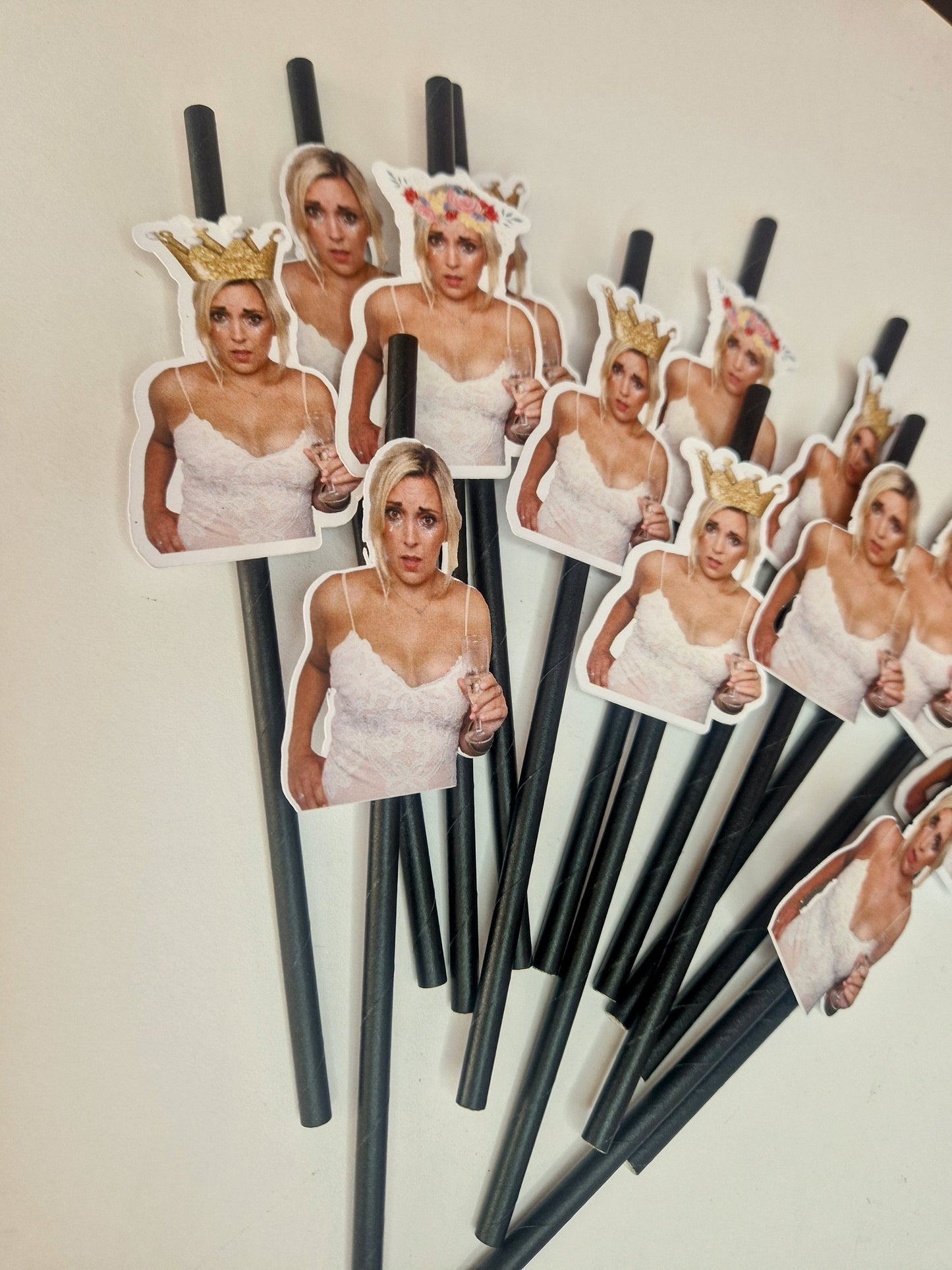 Personalised Birthday Straws - Photo Party Straws