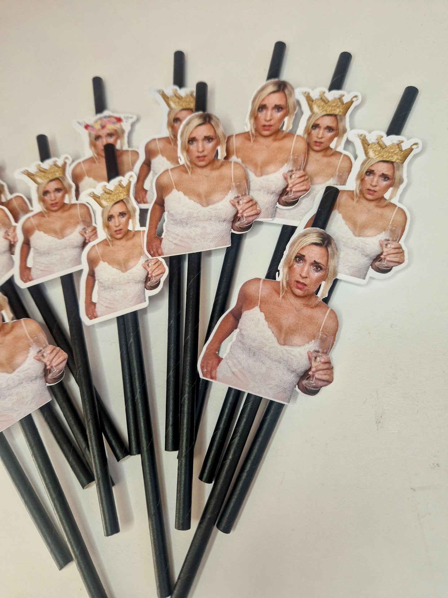 Personalised Birthday Straws - Photo Party Straws