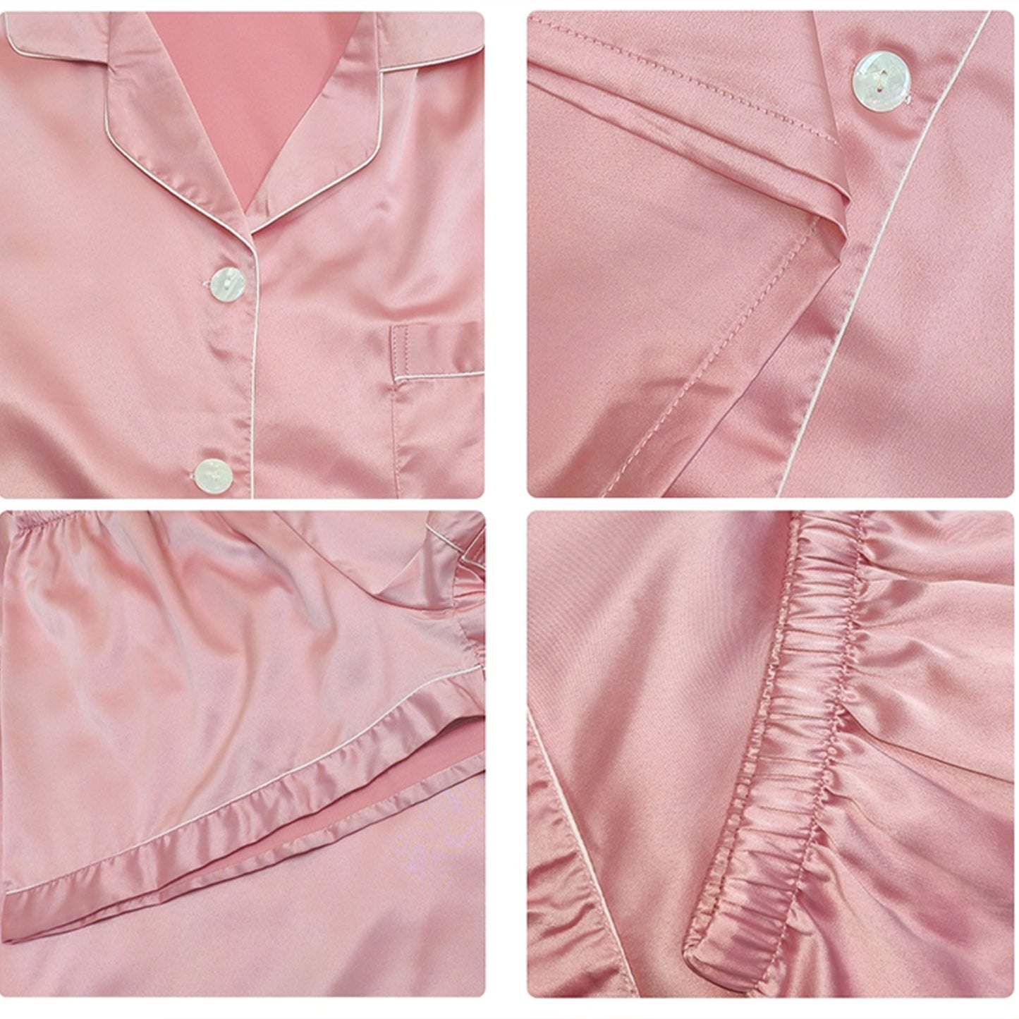 Personalised Silky Satin Pyjamas "ABRIL"