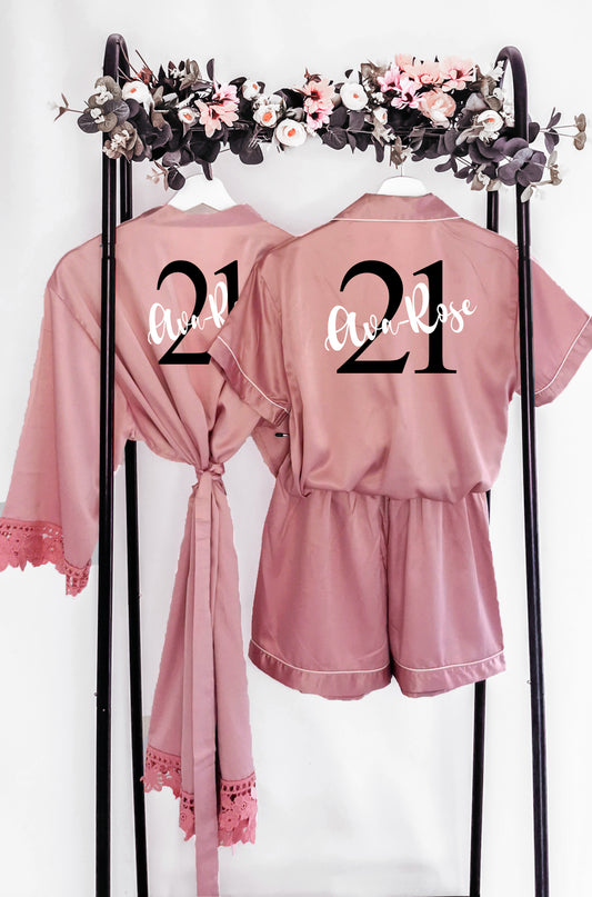 Personalised 21st Pyjamas