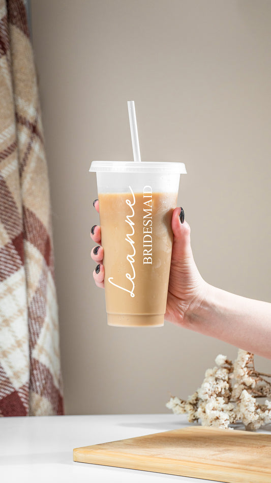 Personalised Bridesmaid Cold Cup