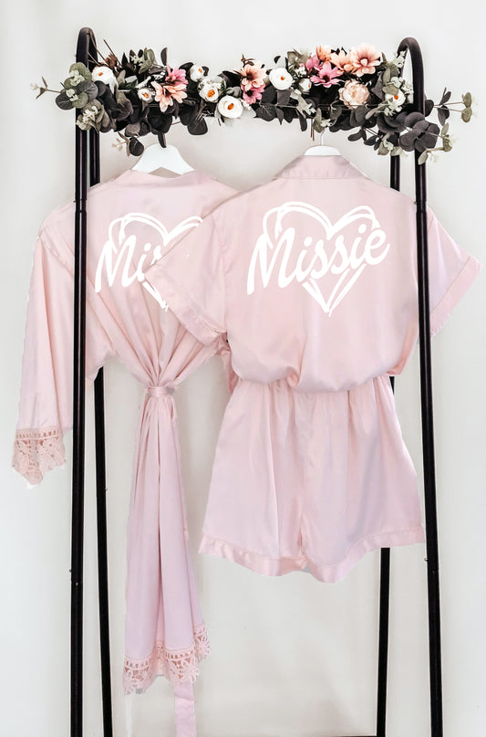 Cute and Girlie Silky Satin Pyjamas