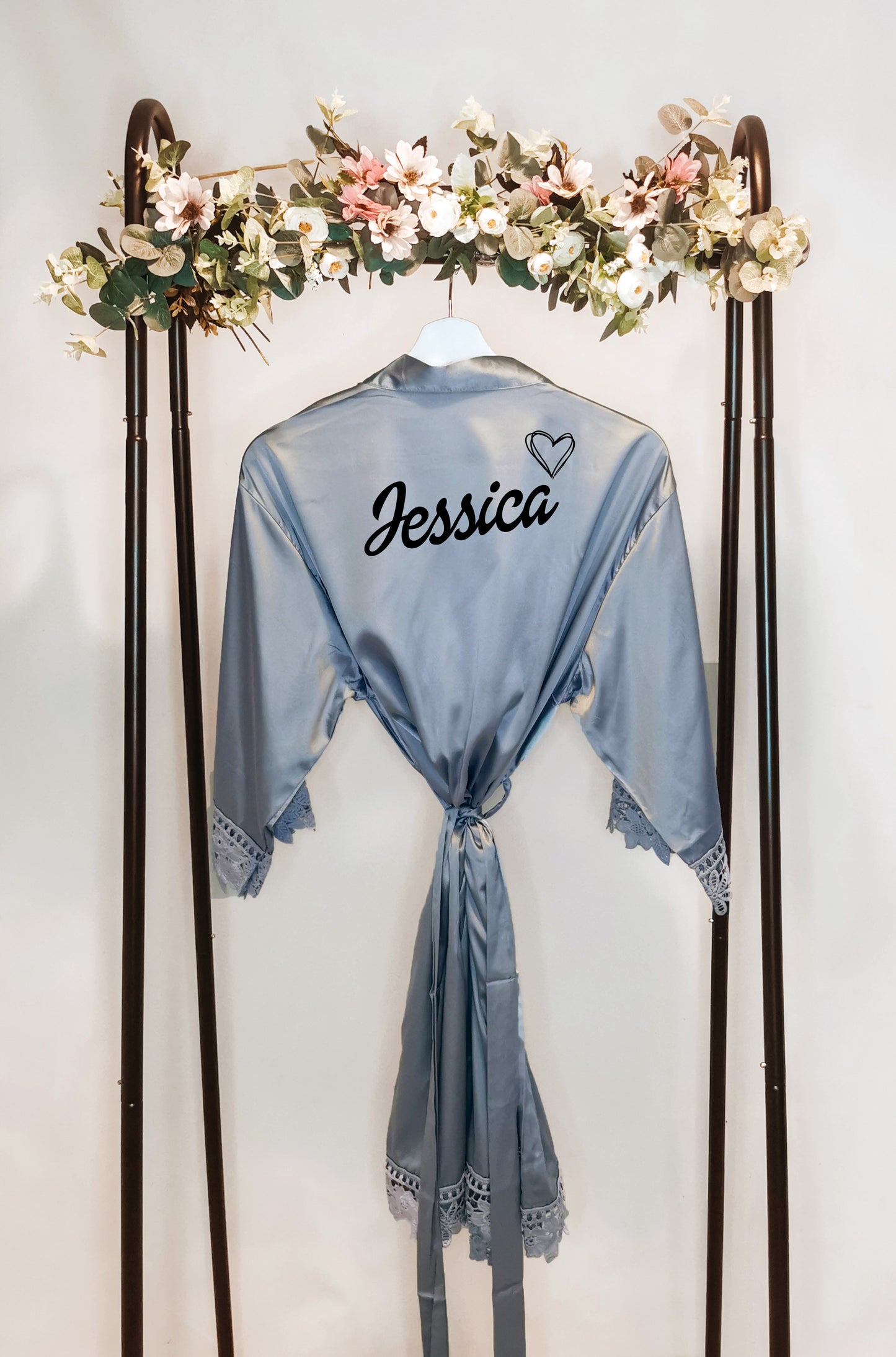 Personalised Bridal Party Satin Dressing Gowns
