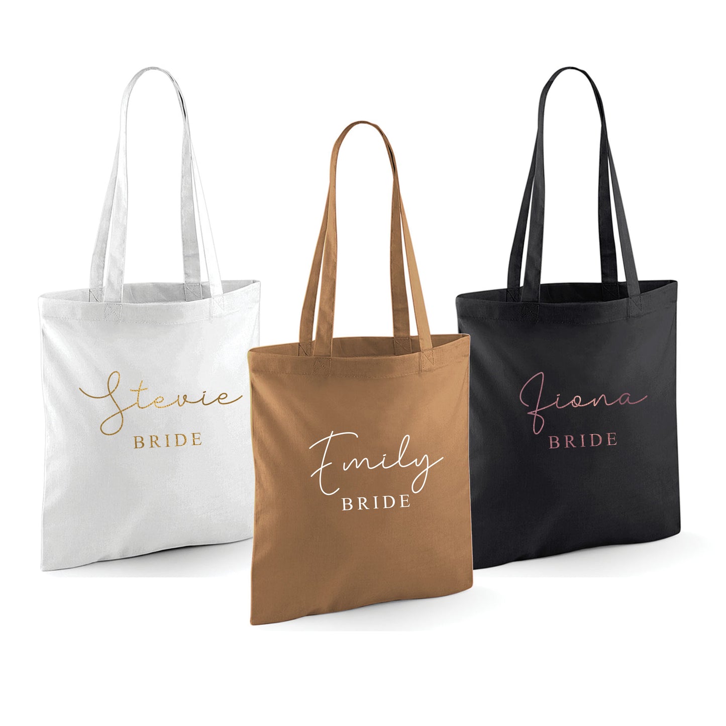 Personalised Bride and Bridesmaid Tote Bag