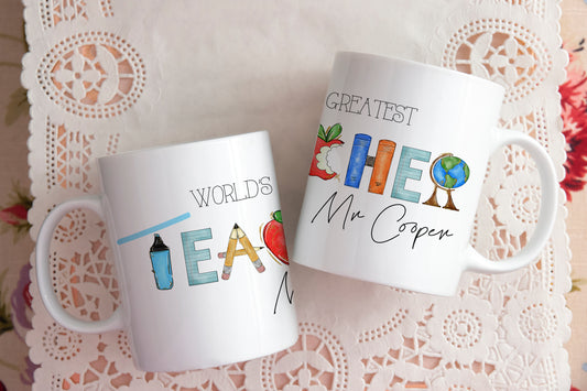 Personalised World's Greatest Teacher Mug