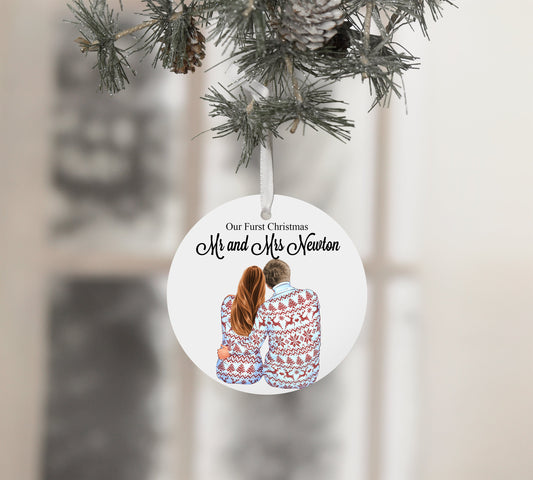 Personalised Baby's First Christmas Tree Bauble