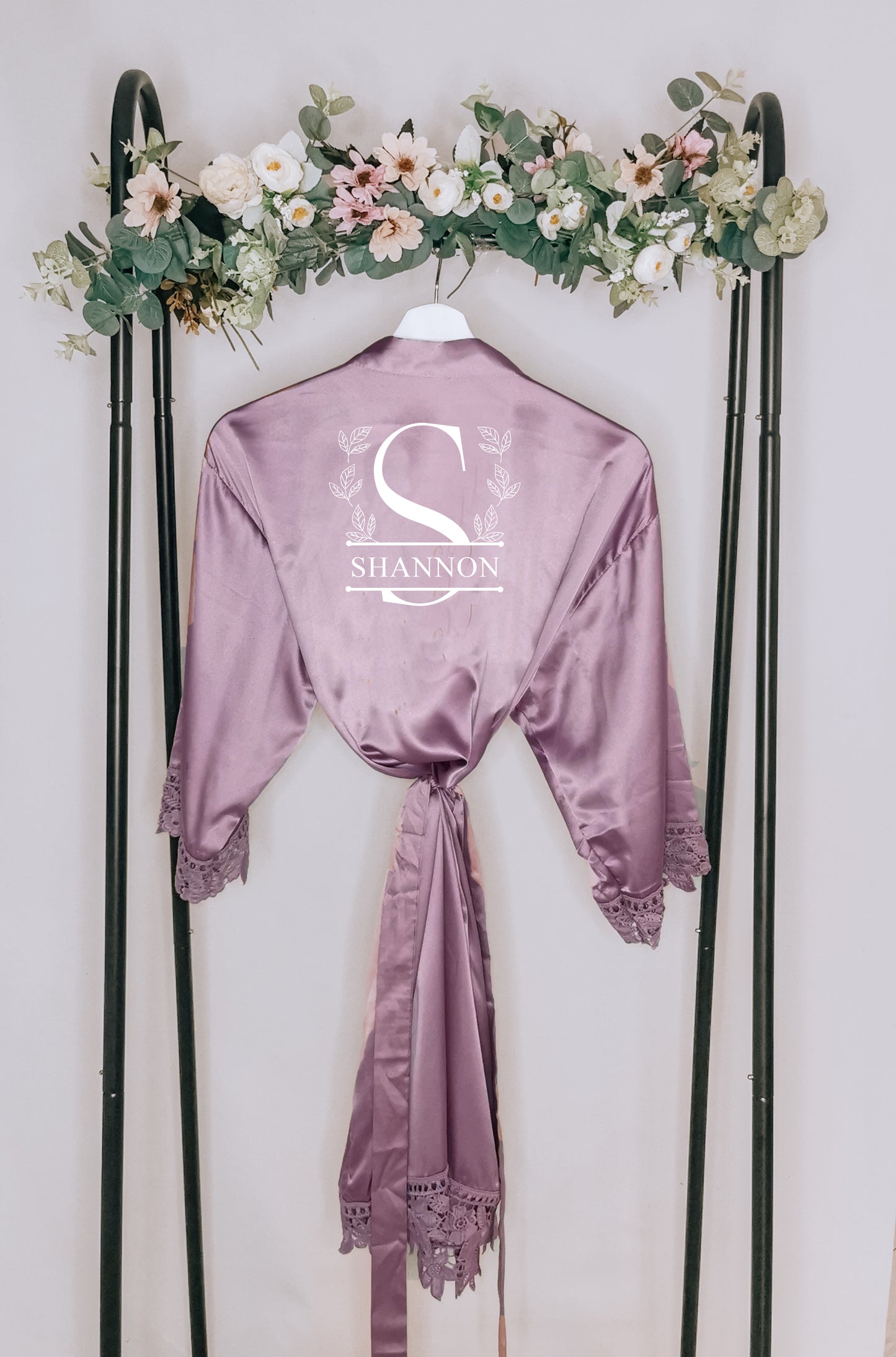 Luxury Personalised Satin Dressing Gowns for Bridesmaids and Mother of the Bride and Groom
