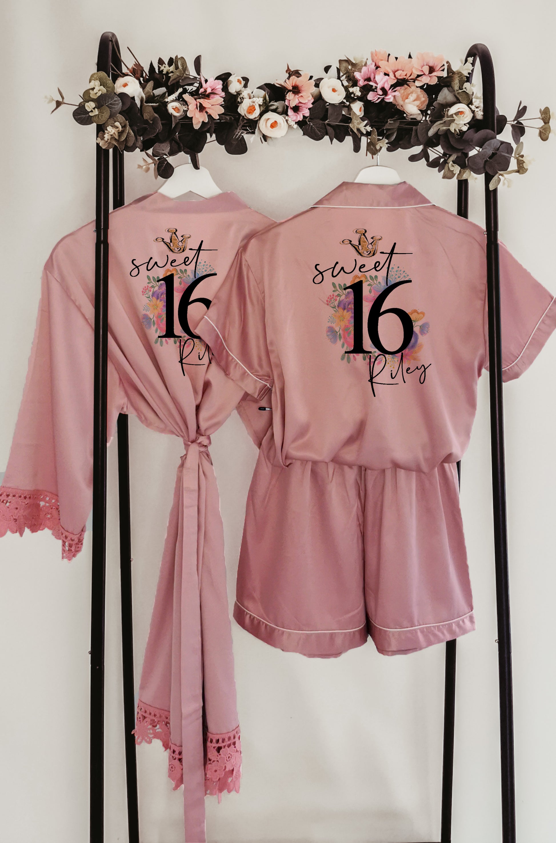 Custom Silk Pyjamas Solid Satin For Children Personalized Clothes