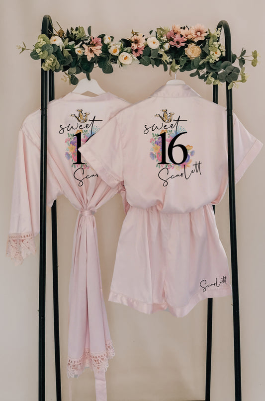 Sweet 16 Floral Pyjamas