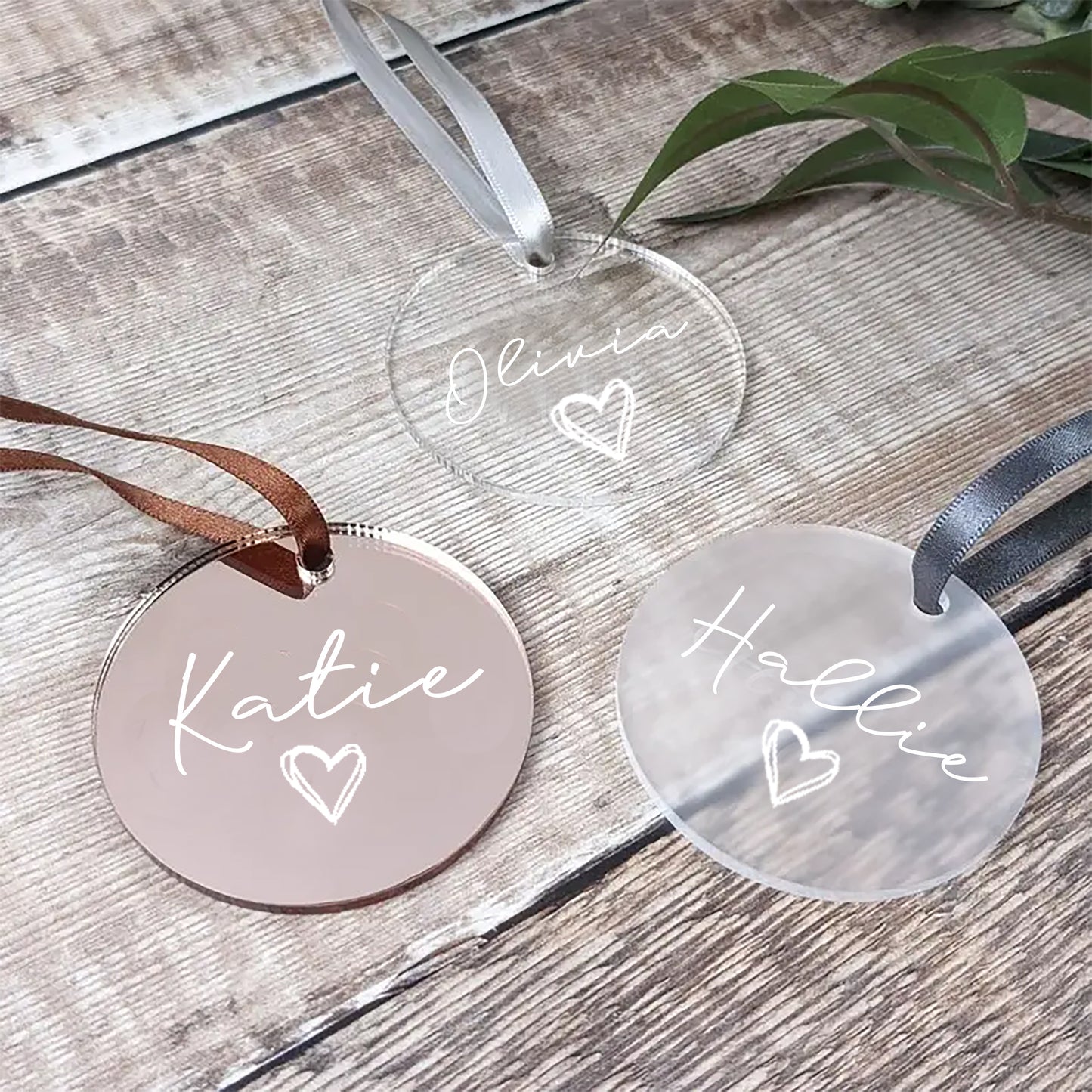 Personalised Rose Gold Hanger Tag