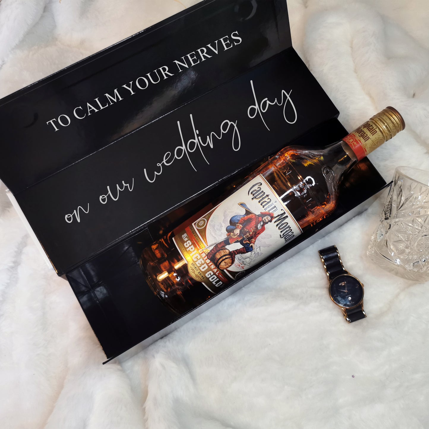 Personalised Bride and Bridesmaid Gift Bottle Box