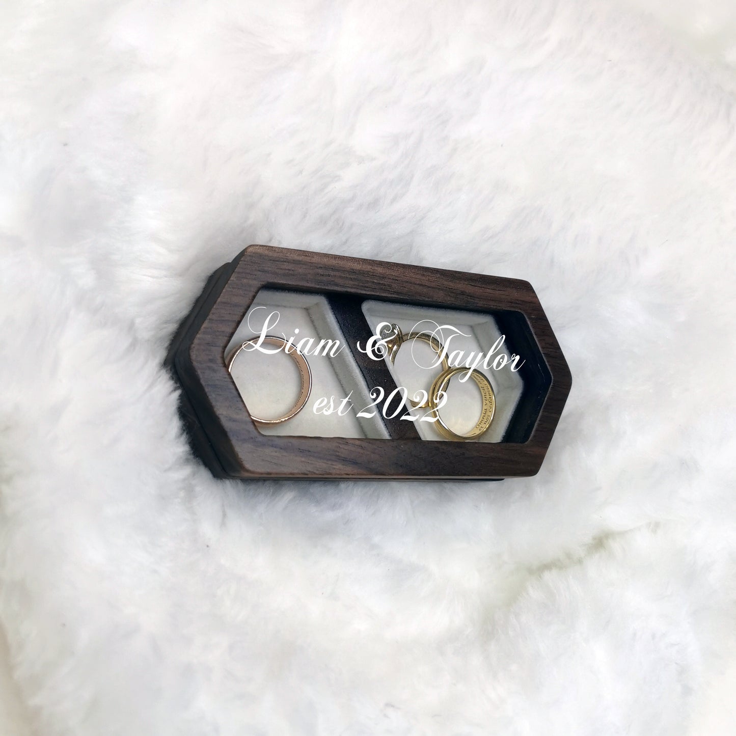 Personalised Wedding Ring Box
